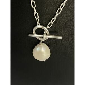 Silpada 'Center Attention' Sterling Silver Freshwater Pearl Necklace